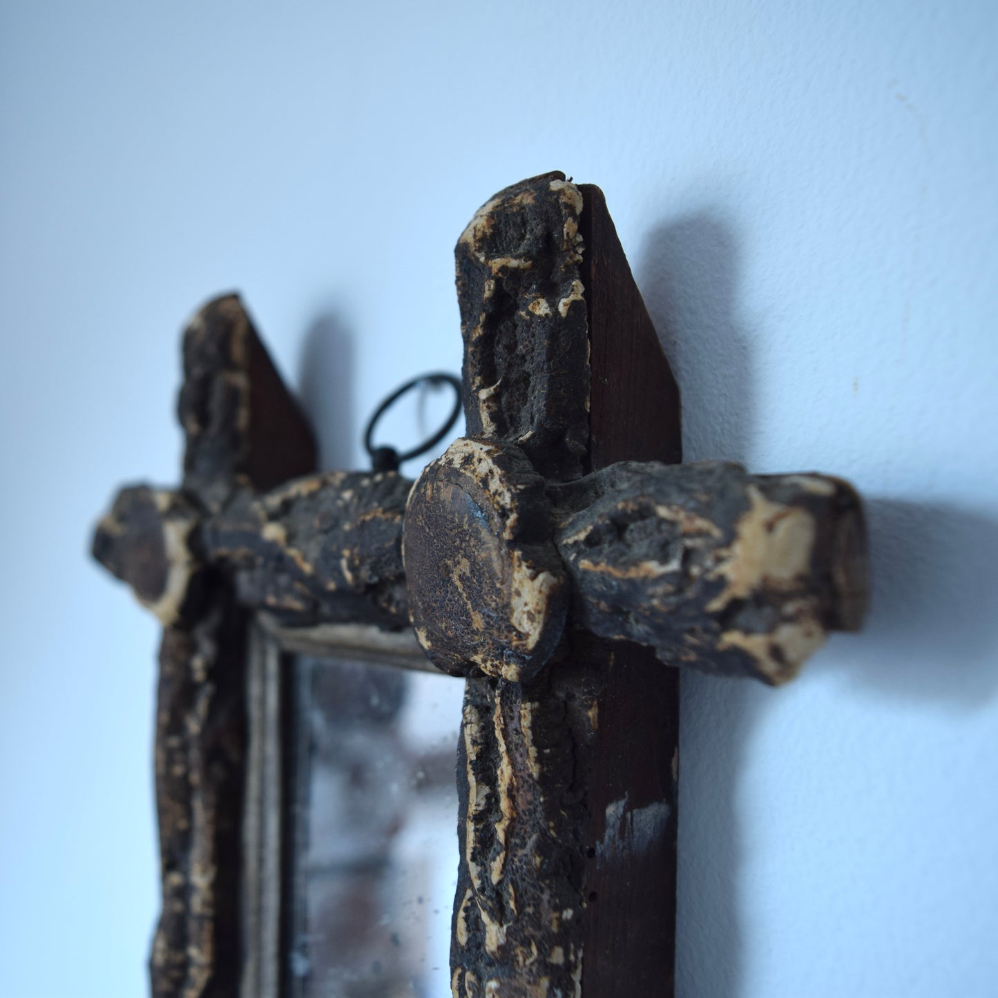19th century folk art mirror
