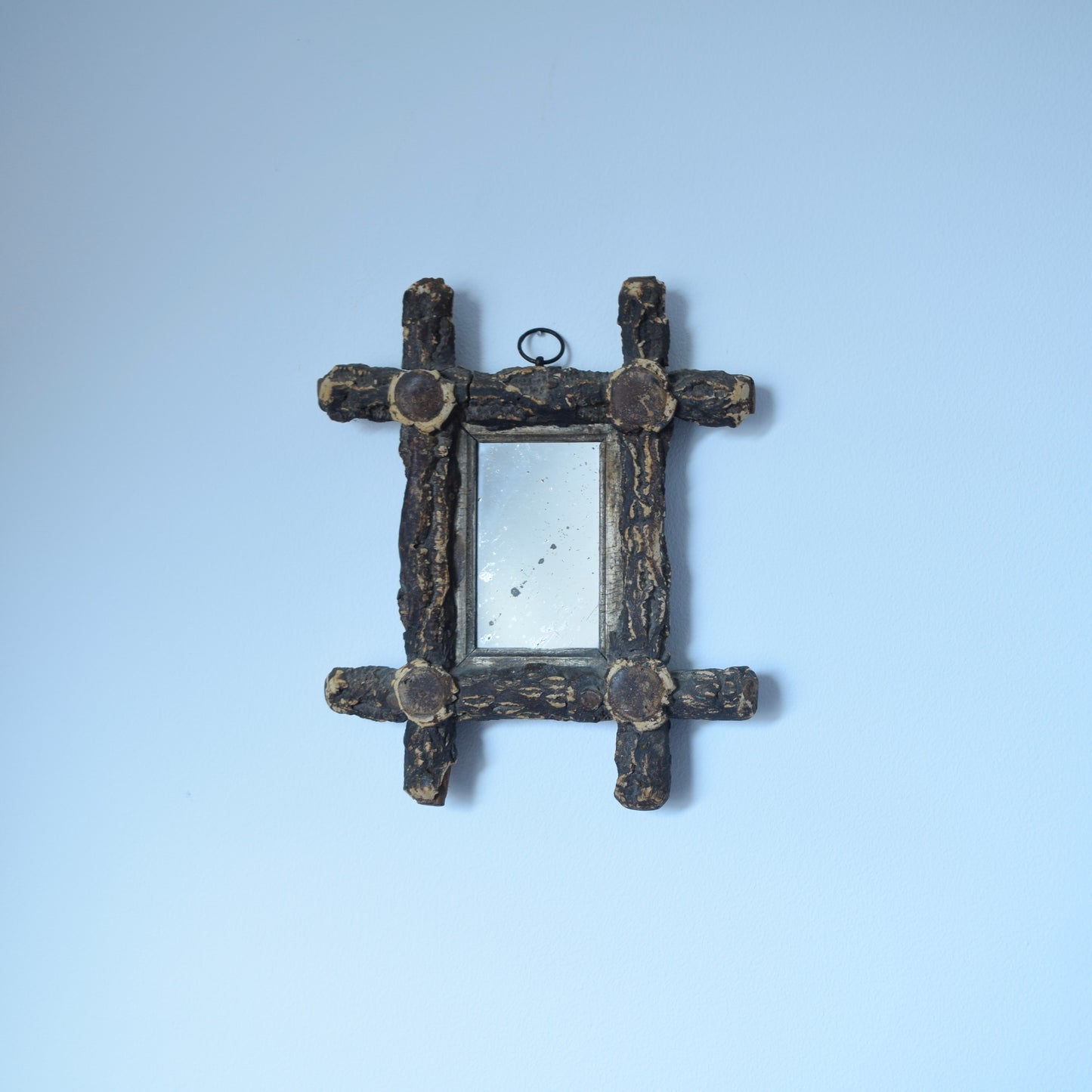 19th century folk art mirror