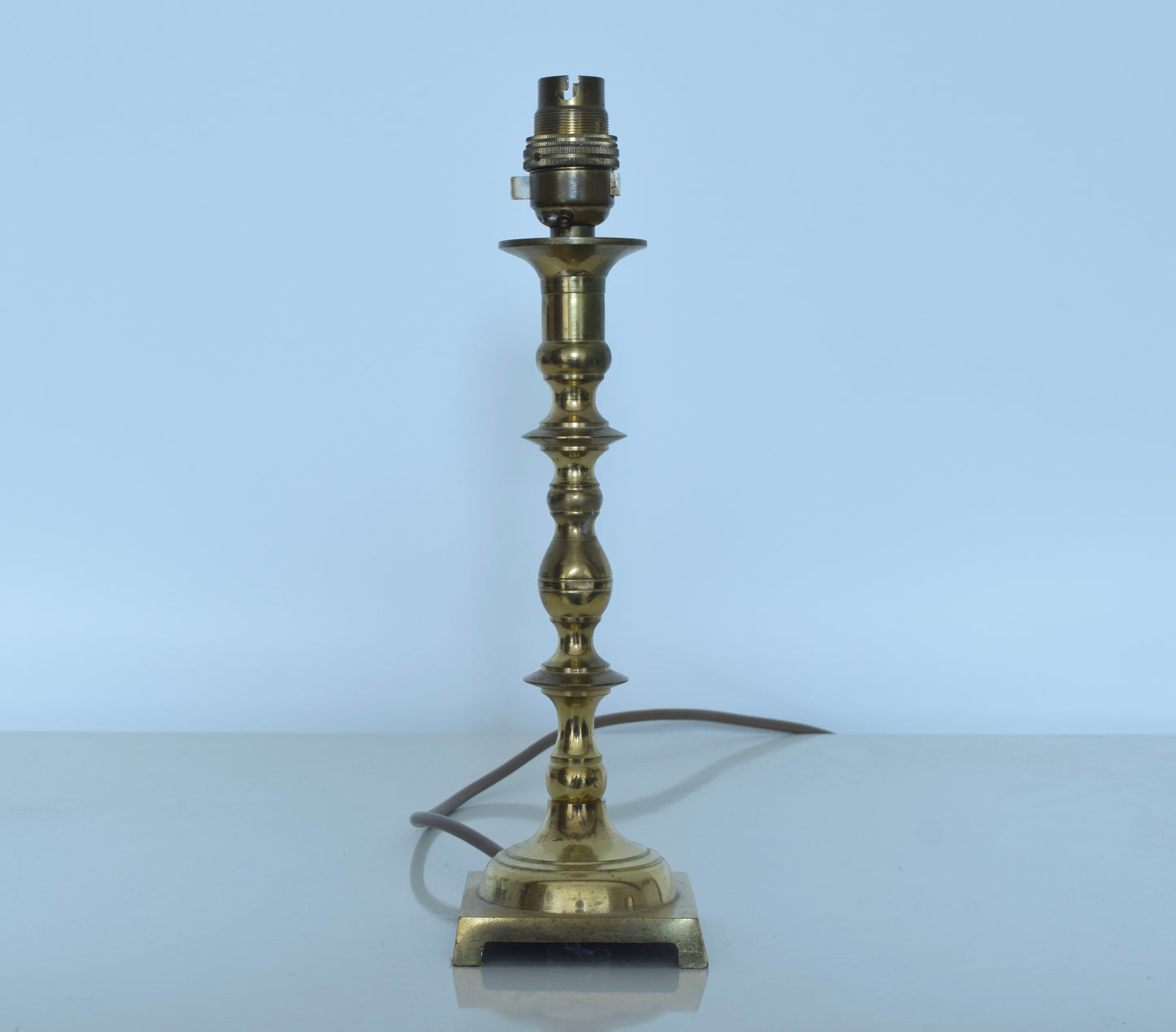 Brass Candlestick Lamp