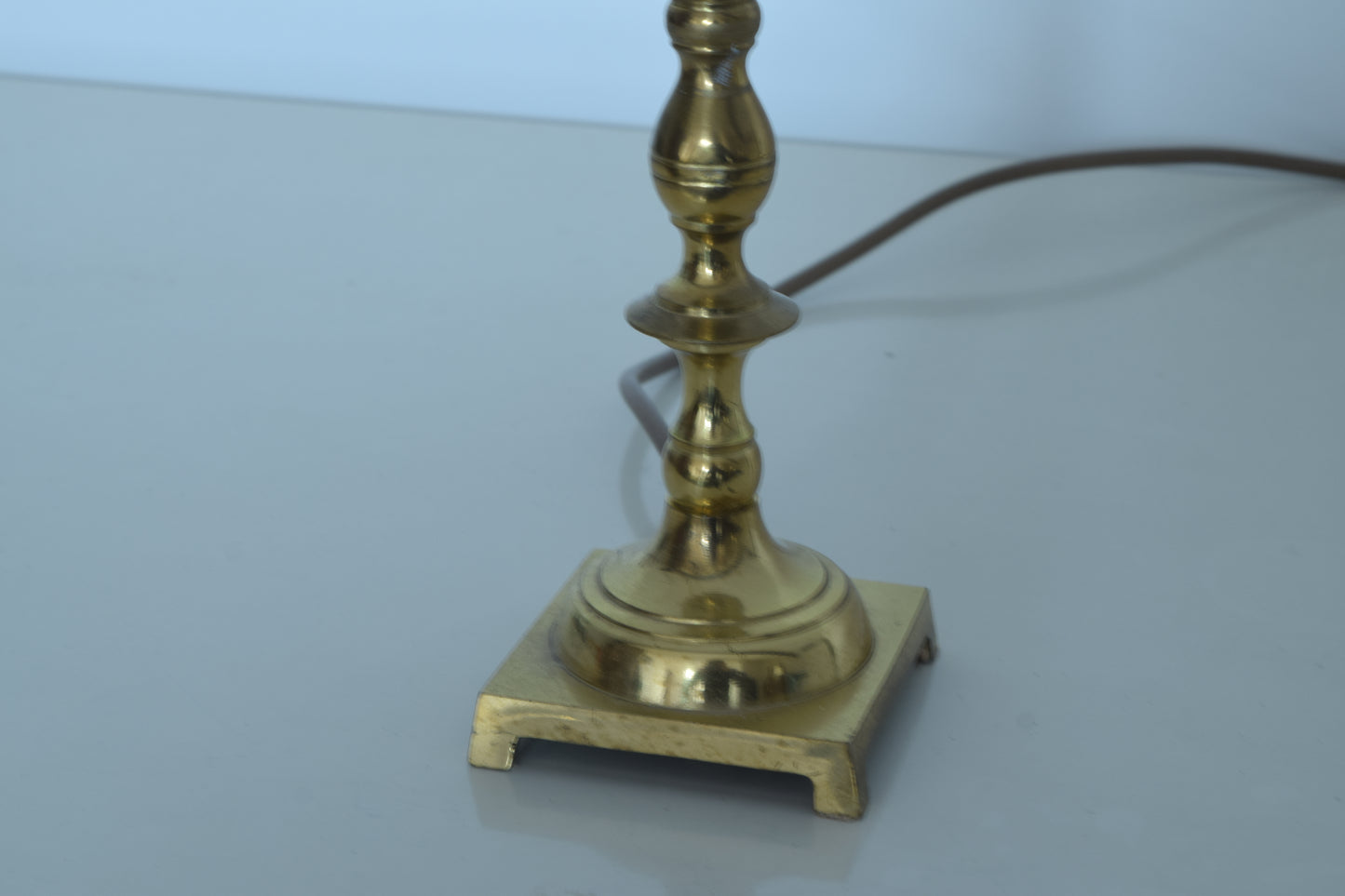 Brass Candlestick Lamp